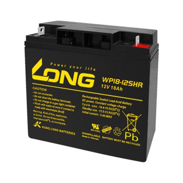 ẮC QUY KÍN KHÍ (VRLA AGM) LONG 12V-18AH (20HR), WP18-12SHR, F3-M5