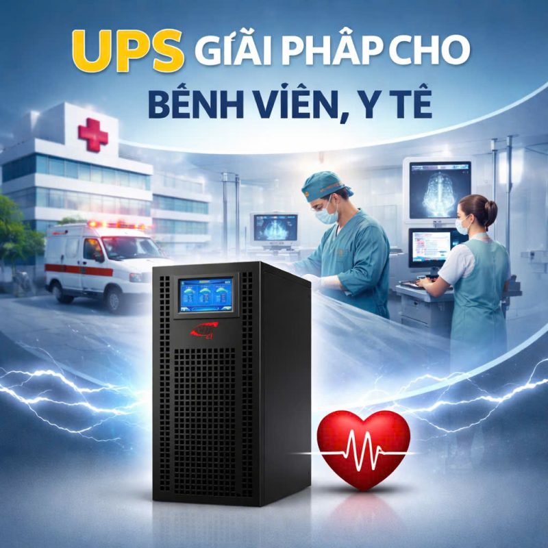 Giải pháp cấp bộ lưu điện (UPS) cho bệnh viện, phòng khám