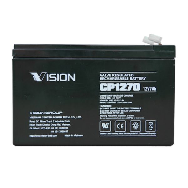 Bình Ắc Quy Vision CP1270 (12V-7Ah)
