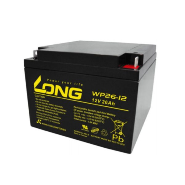 ẮC QUY KÍN KHÍ (VRLA AGM) LONG 12V-26AH (20HR), WP26-12, F3-M5