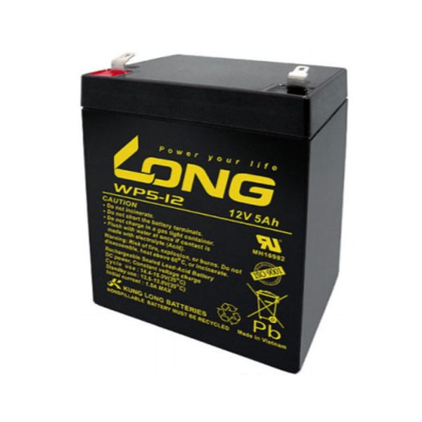 ẮC QUY KÍN KHÍ (VRLA AGM) LONG 12V-5Ah(20HR), WP5-12, F2